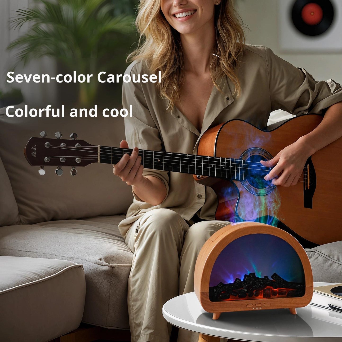 8.79oz Diffuser & Humidifier with 7-Color Night Light