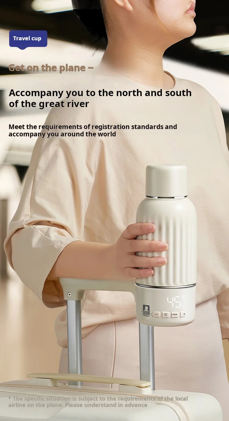 Baby Water Cup 500ml Rechargeable Heating Insulation Boiling Milk&Water