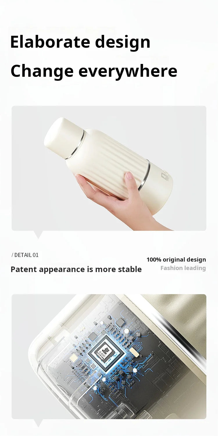 Baby Water Cup 500ml Rechargeable Heating Insulation Boiling Milk&Water