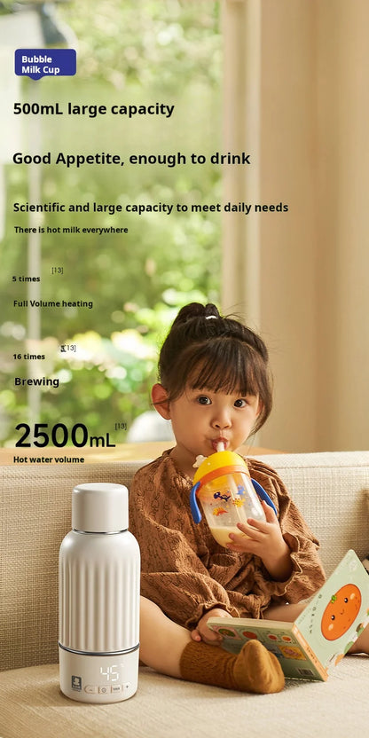 Baby Water Cup 500ml Rechargeable Heating Insulation Boiling Milk&Water