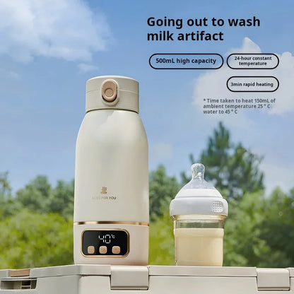 Baby Water Cup 500ml Rechargeable Heating Insulation Boiling Milk&Water