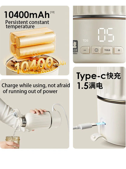 Baby Water Cup 500ml Rechargeable Heating Insulation Boiling Milk&Water