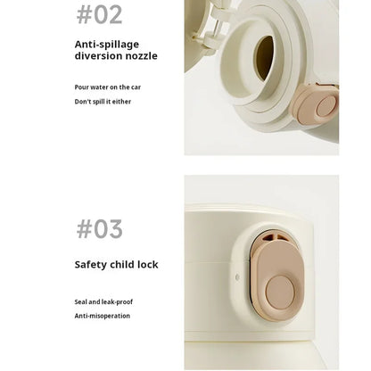 Baby Water Cup 500ml Rechargeable Heating Insulation Boiling Milk&Water