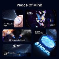 POCOCO Galaxy Projector Galaxy Light Projector Star Projector Night Light Lamp with High-Definition Soft Light for Children's