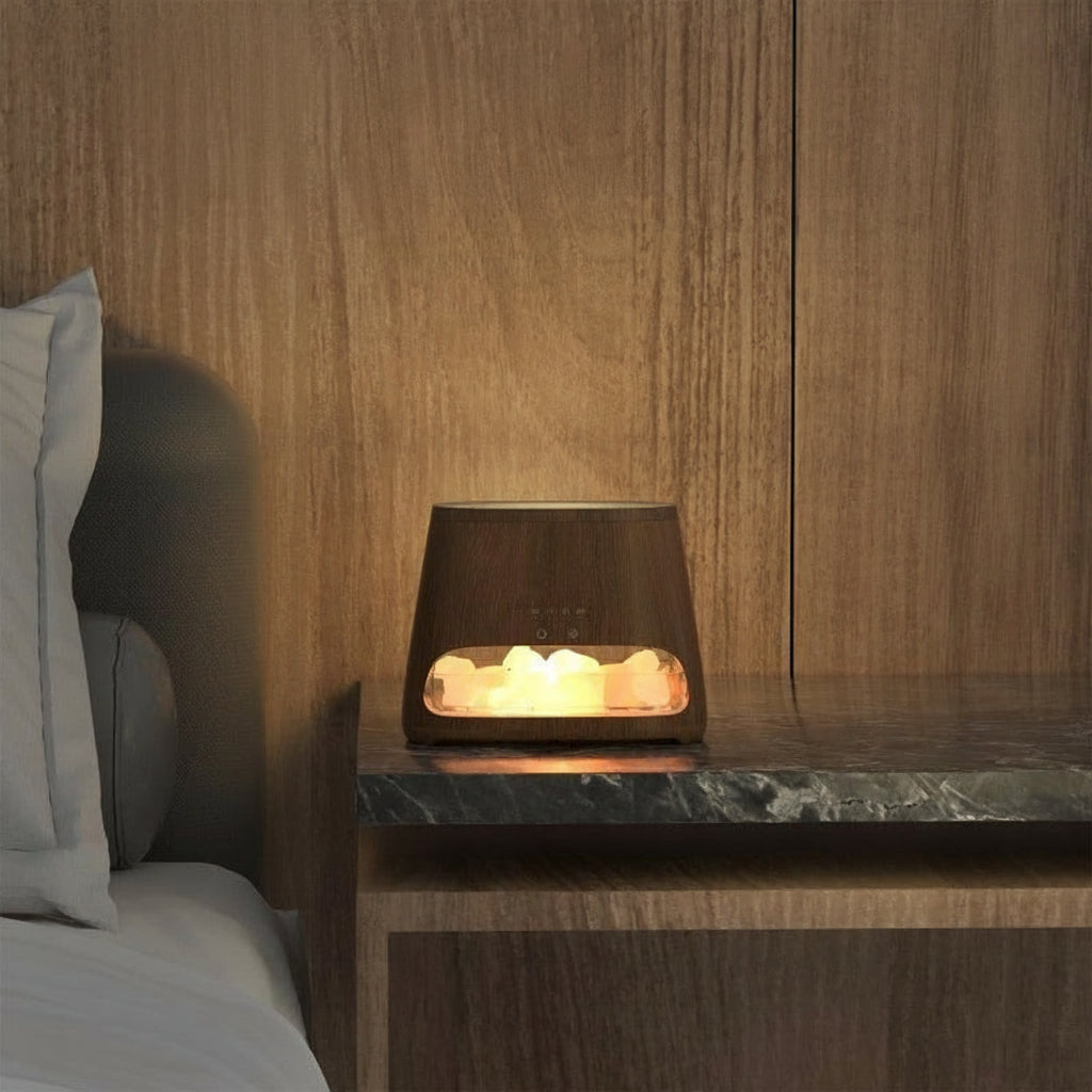 Himalayan Salt Lamp Diffuser & Cool Mist Humidifier with Soundwave technology